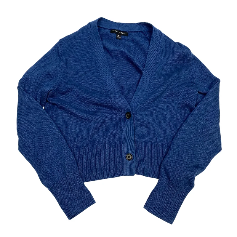 Sweater Cardigan By Banana Republic In Blue, Size: S