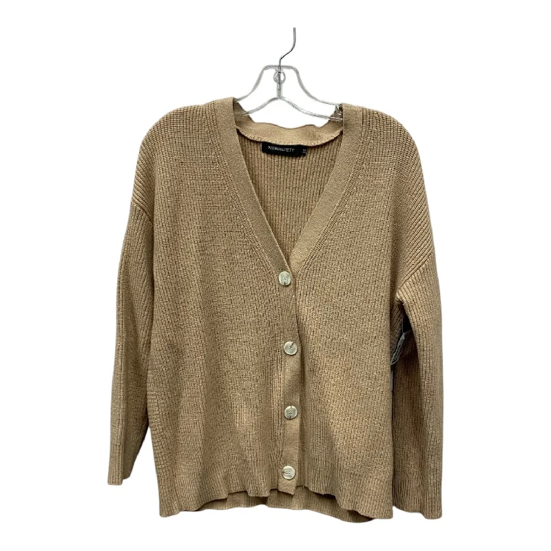 Sweater Cardigan By Cme In Tan, Size:M