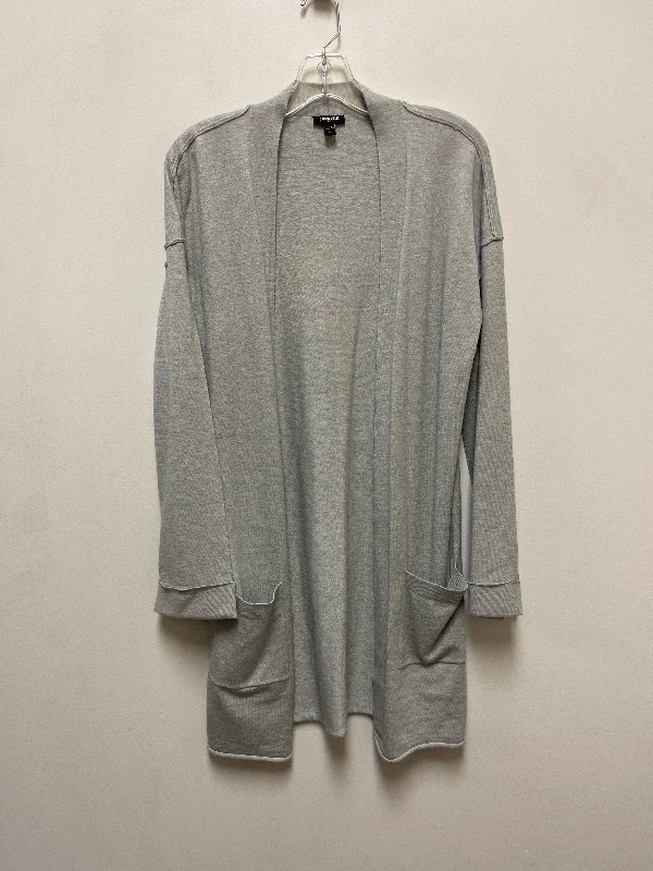 Cardigan By Express In Grey, Size: Xs