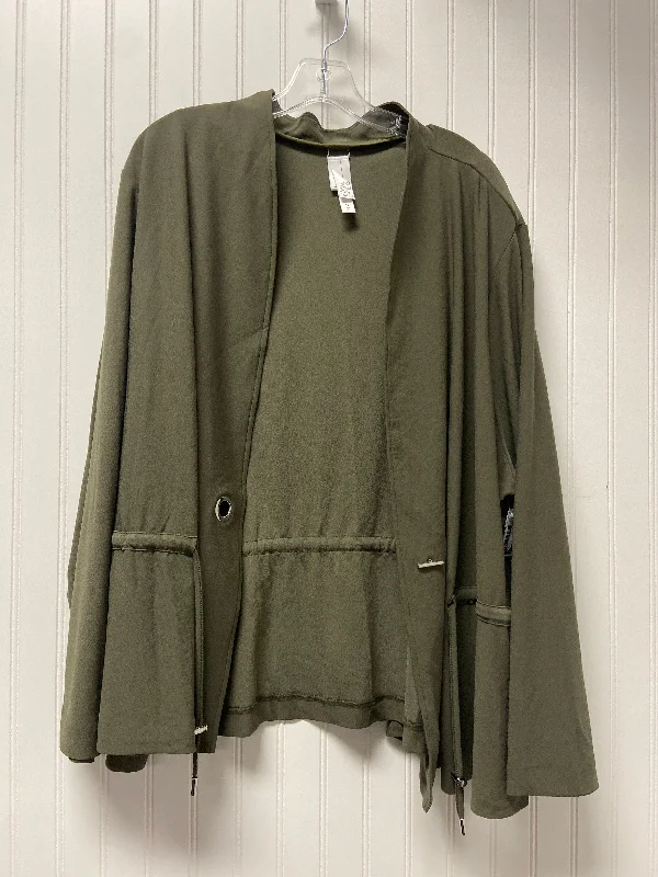 Cardigan By Clothes Mentor In Green, Size: 3x