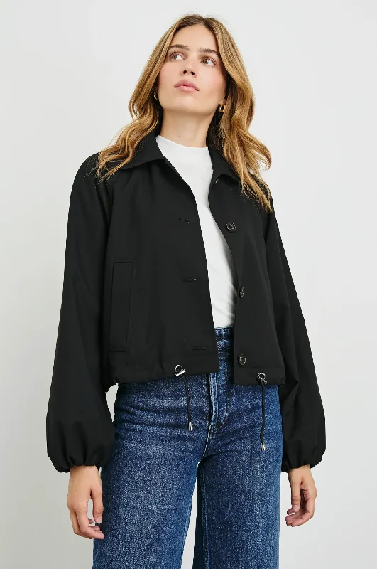 Rails North Jacket in Black Twill