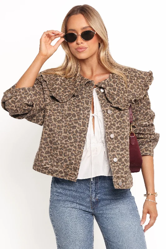 Jaelle Leopard Print Jacket - Leopard