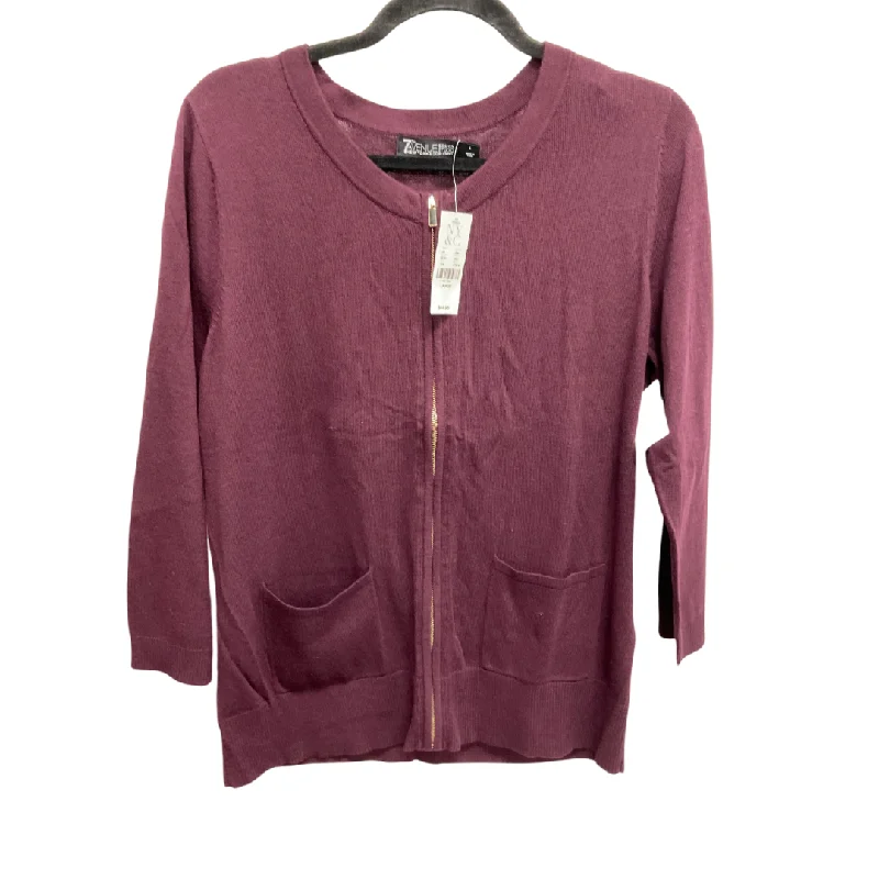 Cardigan By New York And Co In Maroon, Size: L