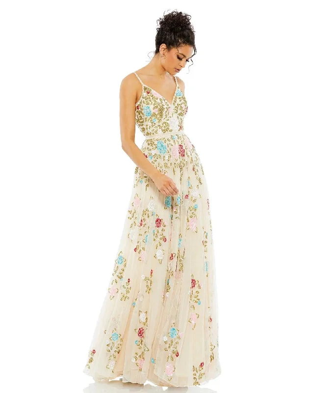 Mac Duggal Long Formal Floral Prom Dress 5400 Sale