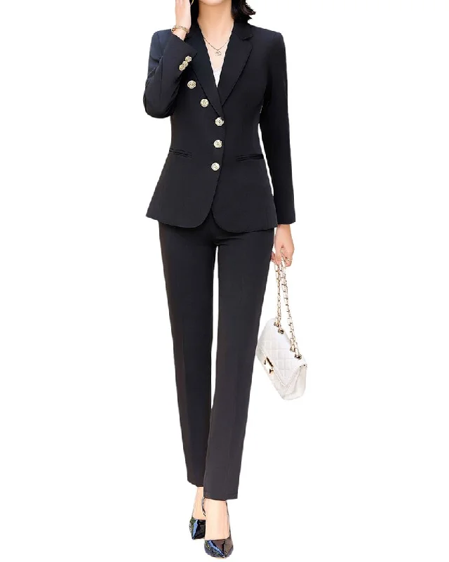 Bossy Chic 2pc Blazer & Pant Set