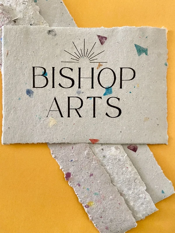 Bishop Arts Print on Handmade Recycled Paper