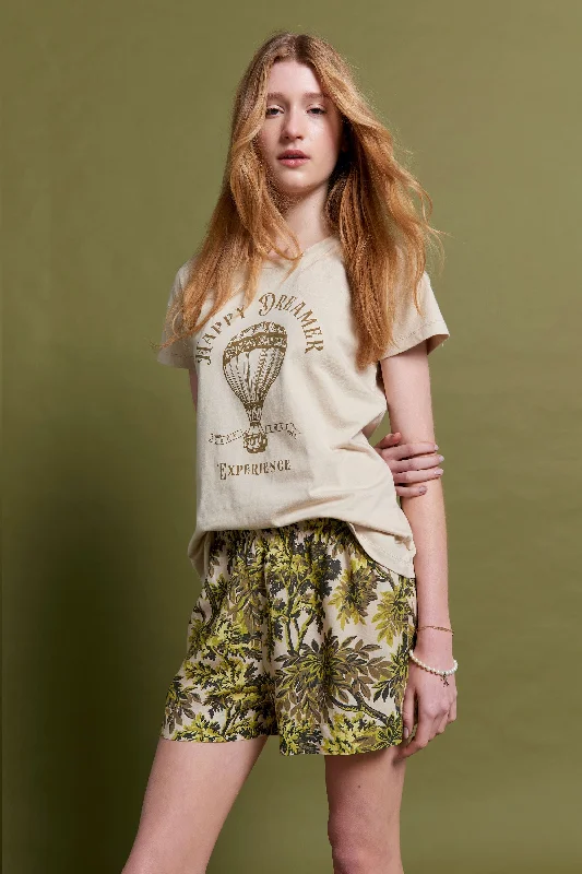 Papinelle x Karen Walker Canopy Boxer and Tee - Citronelle