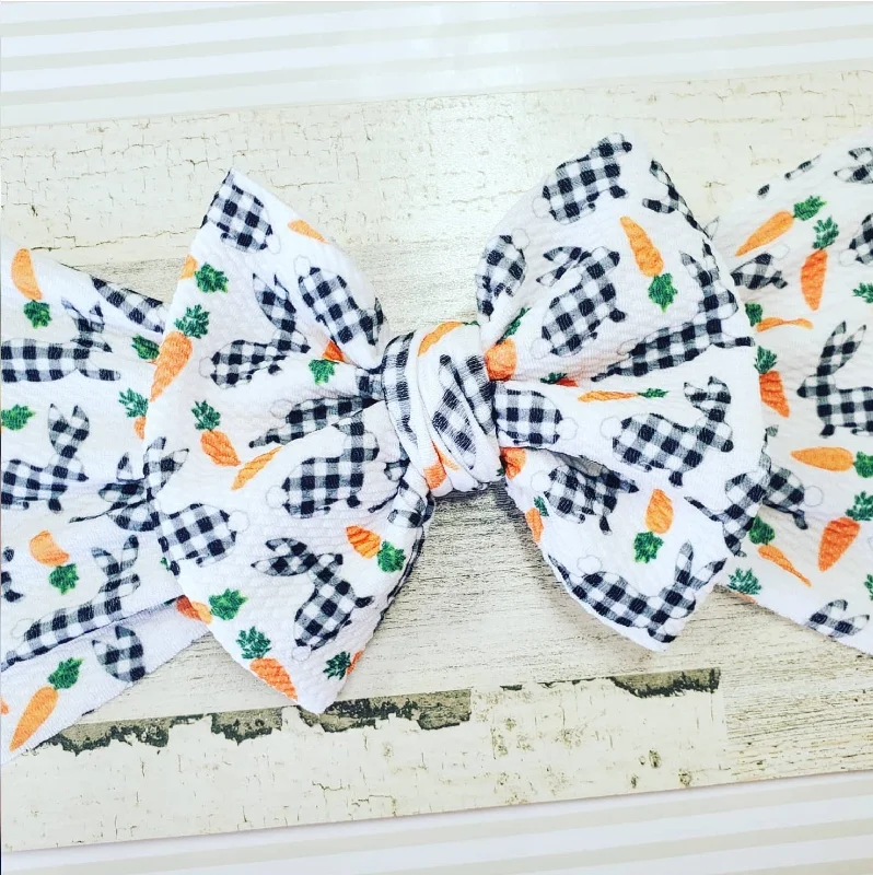 Plaid Bunny Children's Hair Accessories