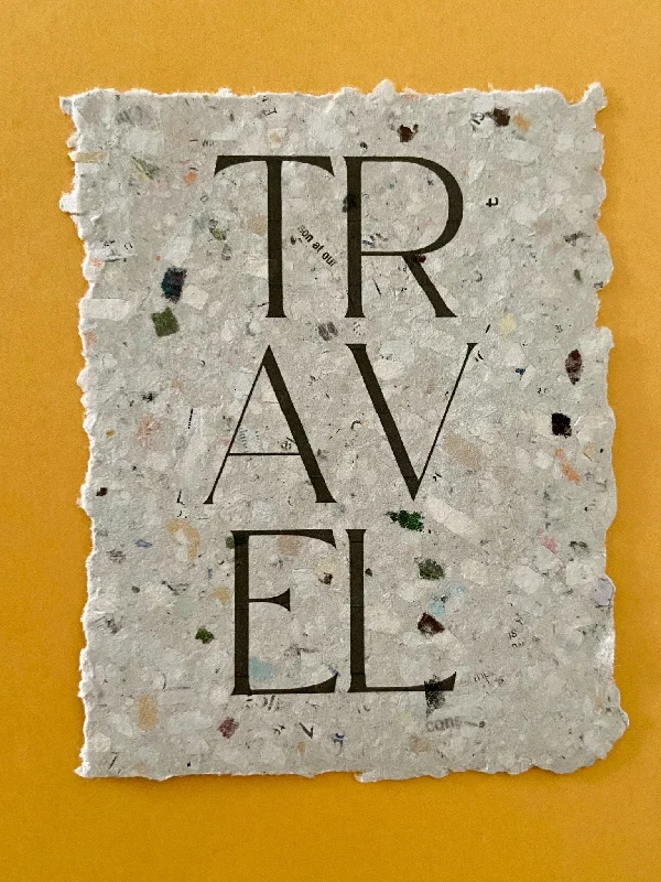 Travel Print on Handmade Paper