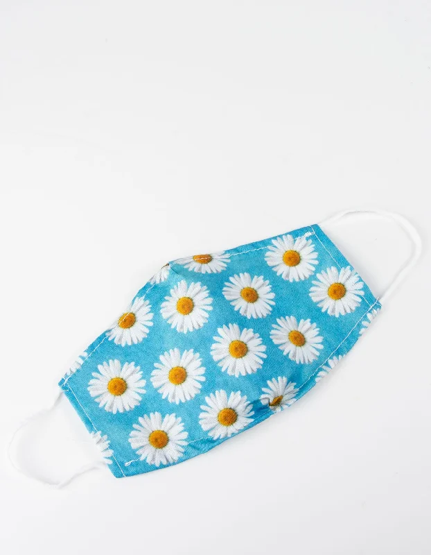 Blue Daisy Face Covering