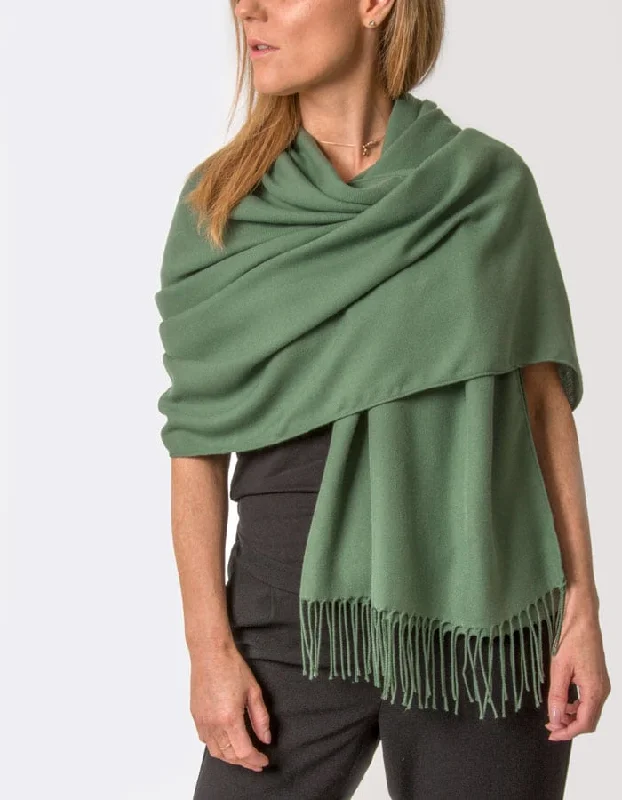 Khaki Green Pashmina