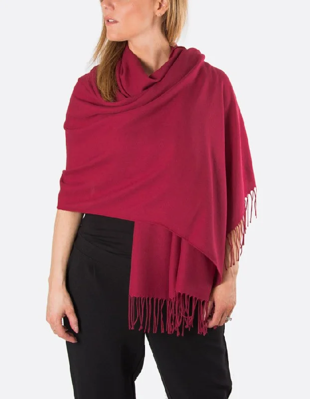 Mulberry Red Pashmina