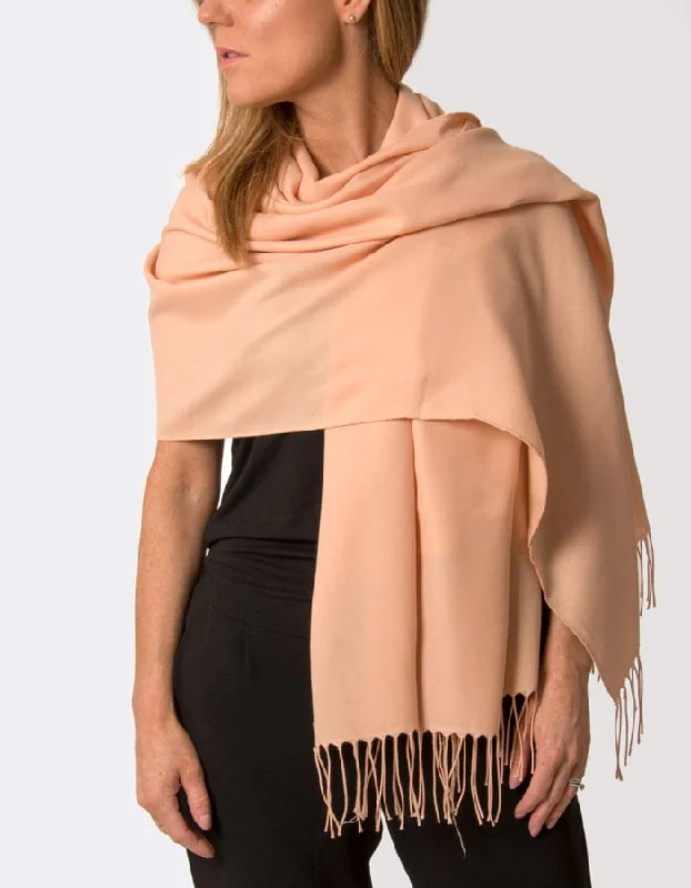 Peach Pink Pashmina