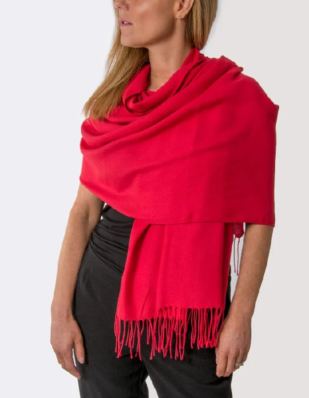 Red Pashmina