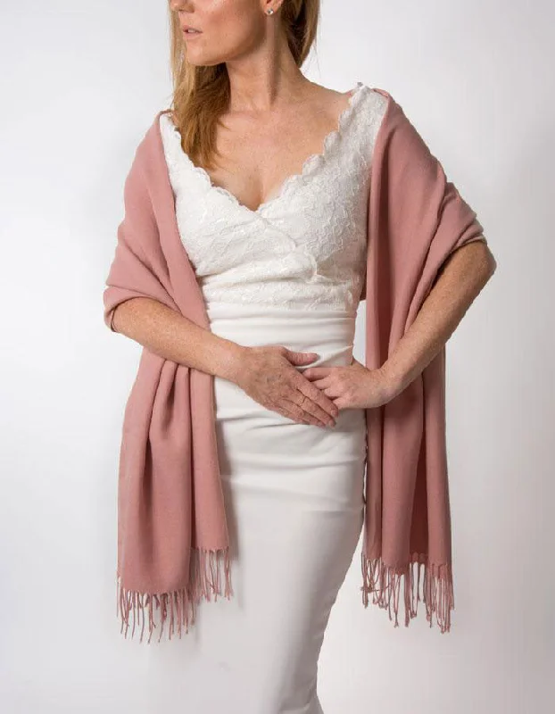 Dusky Pink Wedding Pashmina