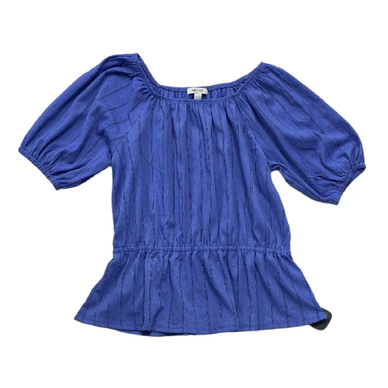 Black & Blue Top Short Sleeve Nine West, Size L