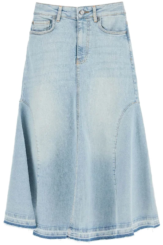 Ganni Women's Fla blue Skirt.