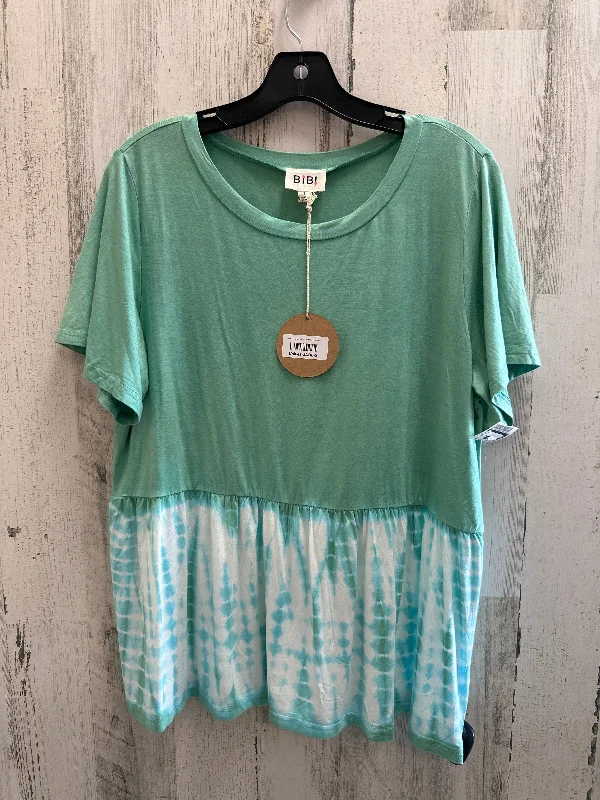 Green Top Short Sleeve Bibi, Size S