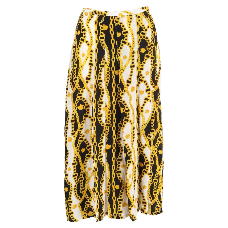 Rixo Georgia Skirt In Yellow Silk