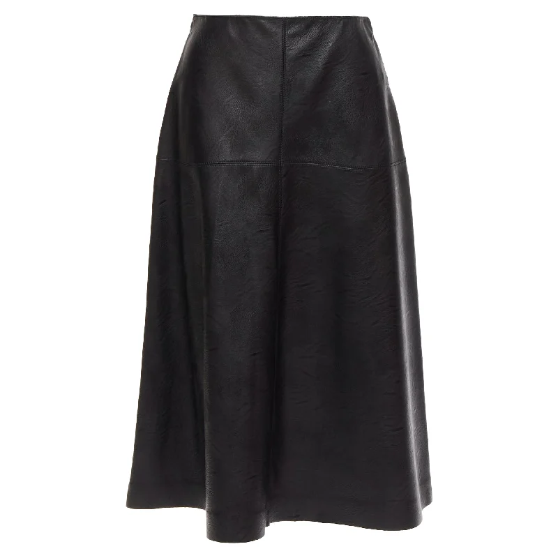 Stella Mccartney Skin Free Vegan Leather A-line Midi Skirt