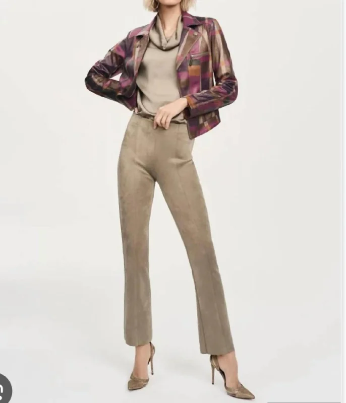 Beige Flared Pants In Java