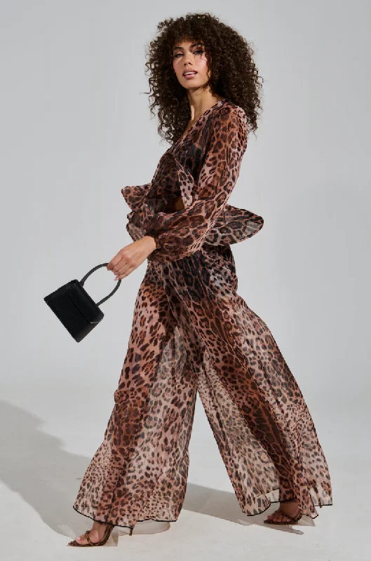 CHEETAH GIRL PALAZZO PANT