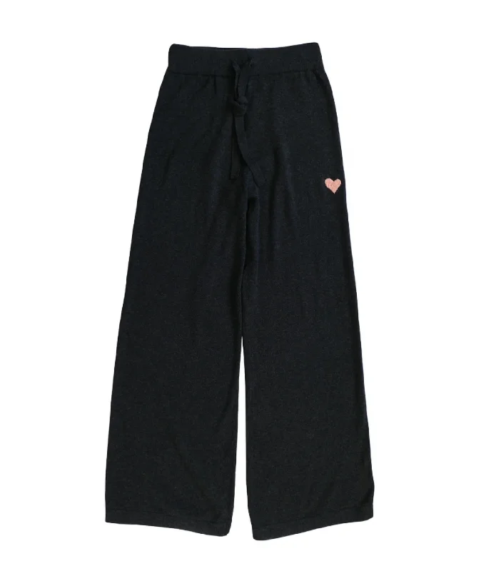 Cotton Cashmere Lounge Pant In Carbon