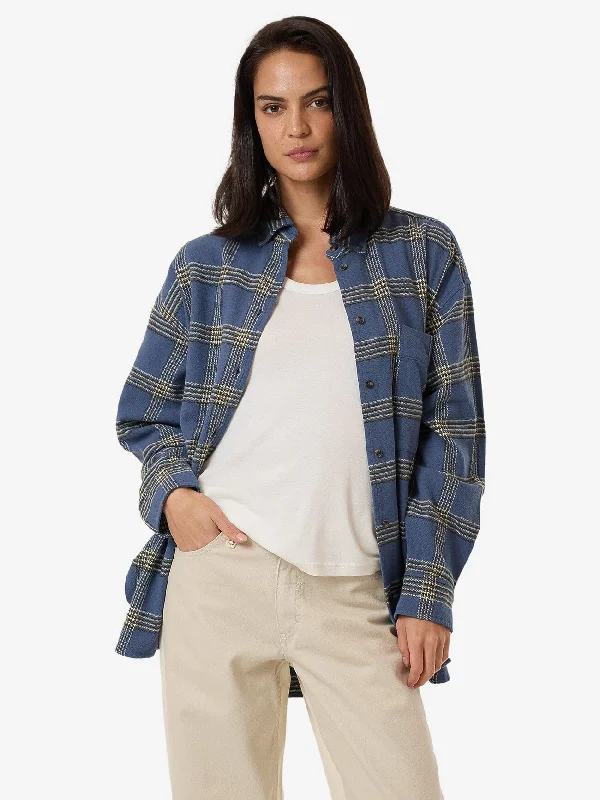 Heavy Times Flannel Shirt - Light Petrol