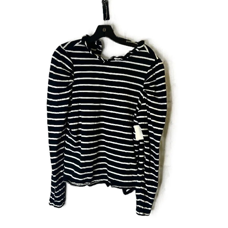 Top Long Sleeve By Crown And Ivy In Striped Pattern, Size: L