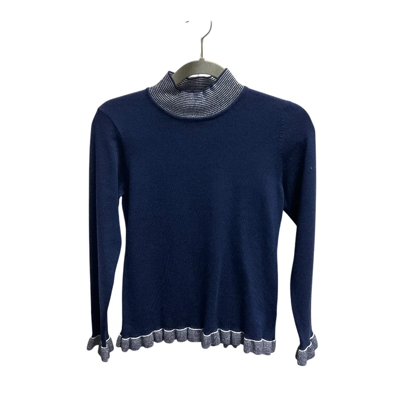 Top Long Sleeve By Nanette By Nanette Lepore In Navy, Size: S