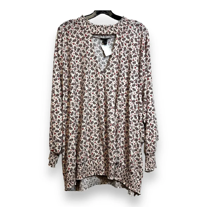 Top Long Sleeve By Torrid In Print, Size: 5